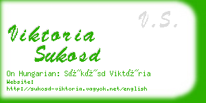 viktoria sukosd business card